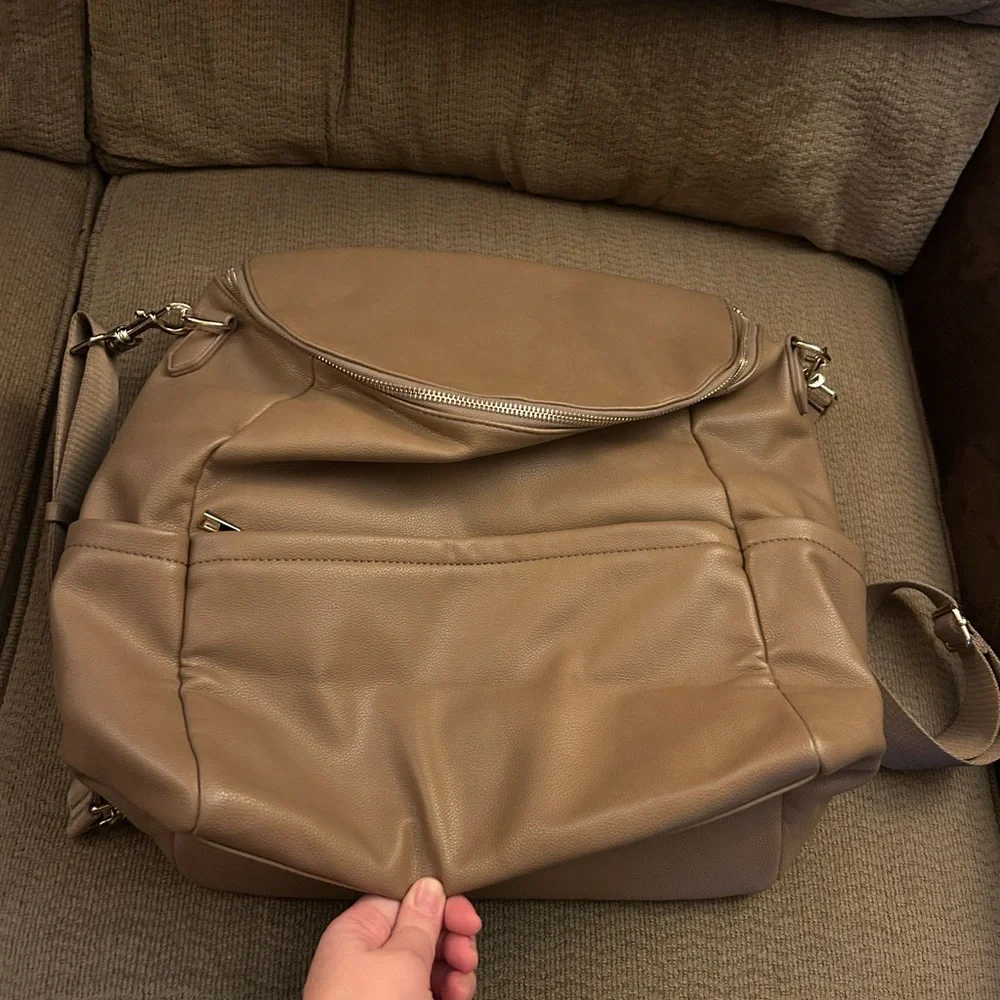 Presidio Convertible Diaper Bag Taupe